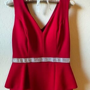 Beautiful Red Prom dress. Size 8 .